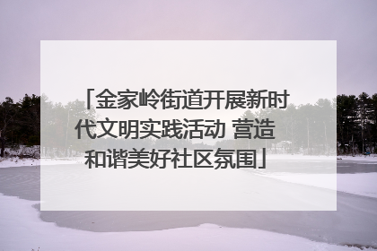 金家岭街道开展新时代文明实践活动 营造和谐美好社区氛围