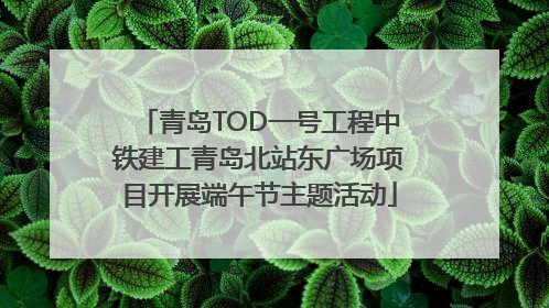青岛TOD一号工程中铁建工青岛北站东广场项目开展端午节主题活动