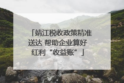 靖江税收政策精准送达 帮助企业算好红利“收益账”