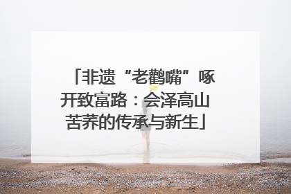 非遗“老鹳嘴”啄开致富路：会泽高山苦荞的传承与新生