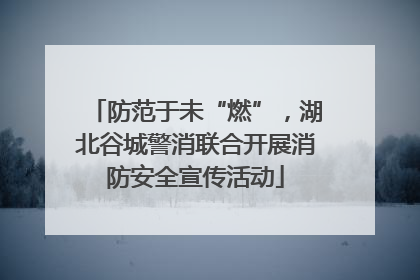 防范于未“燃”，湖北谷城警消联合开展消防安全宣传活动