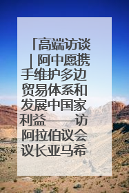 高端访谈｜阿中愿携手维护多边贸易体系和发展中国家利益——访阿拉伯议会议长亚马希