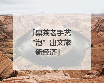黑茶老手艺“泡”出文旅新经济
