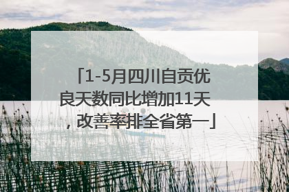 1-5月四川自贡优良天数同比增加11天，改善率排全省第一