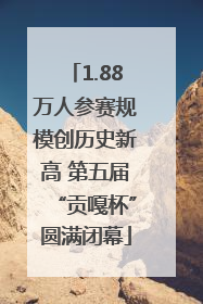 1.88万人参赛规模创历史新高 第五届“贡嘎杯”圆满闭幕