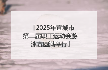 2025年宜城市第二届职工运动会游泳赛圆满举行