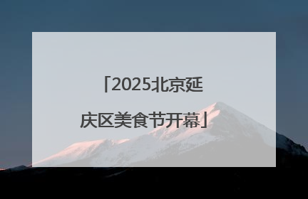 2025北京延庆区美食节开幕
